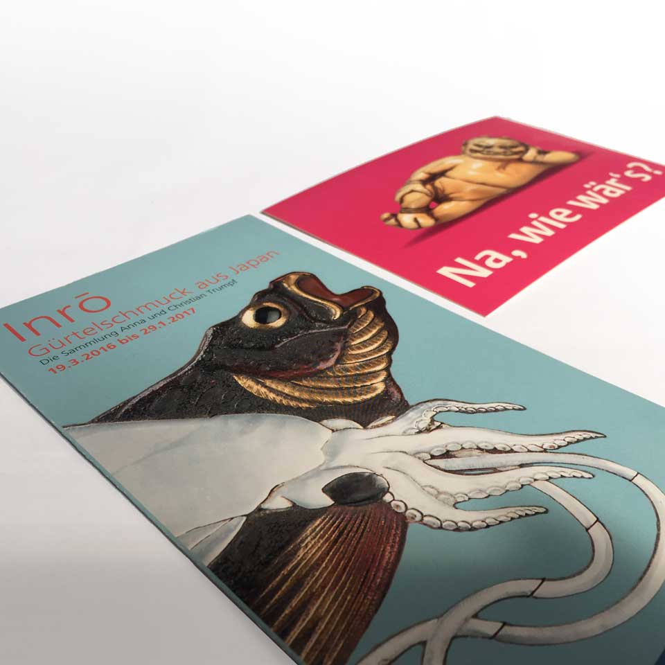 Linden-Museum - Einladungsflyer Inro Ausstellung