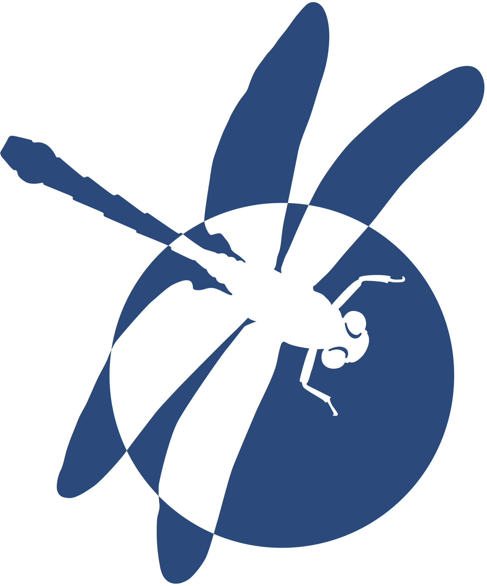 Libelle als Symbol / Icon für Feuchtgebiete