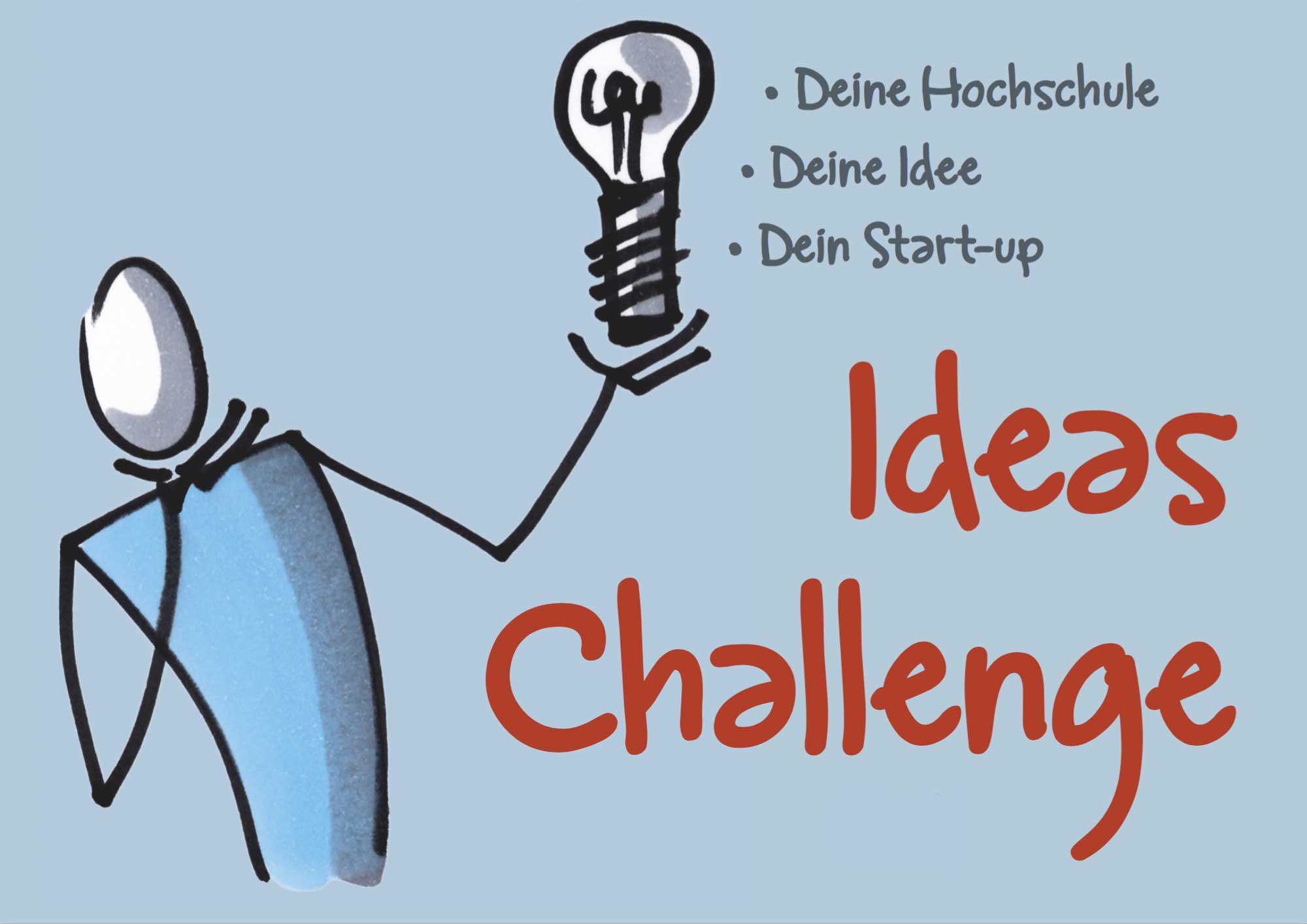Titelmotiv einer Postkarte für einen Ideenwettbewerb HS ES Gruenderstall Challenge 2000 - Titelmotiv einer Postkarte für einen Ideenwettbewerb